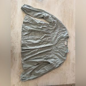 Altard state green balloon sleeve blouse